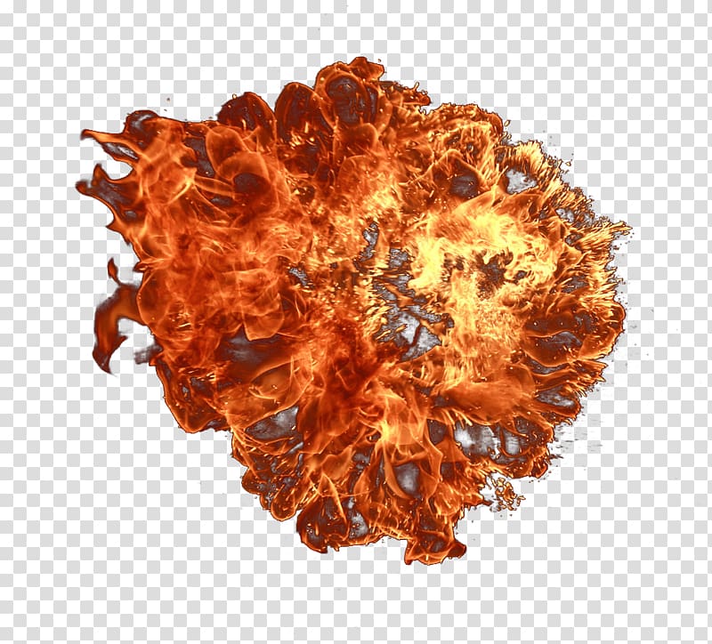 red flame burst illustration, Explosion Flame Fire, flame transparent background PNG clipart