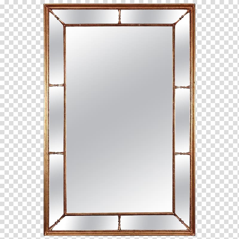 Mirror Glass Window Rectangle Metal, enameled transparent background PNG clipart