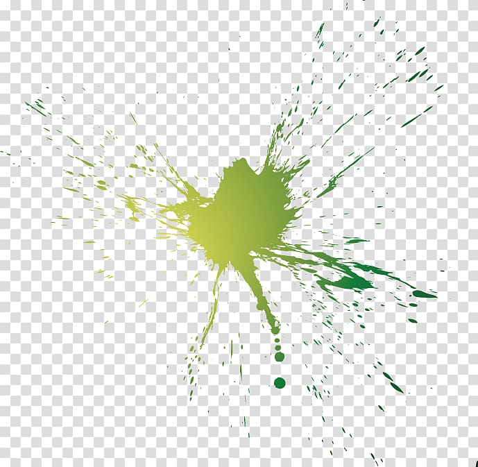 green abstract painting, Splash Brush Illustration, Graffiti transparent background PNG clipart