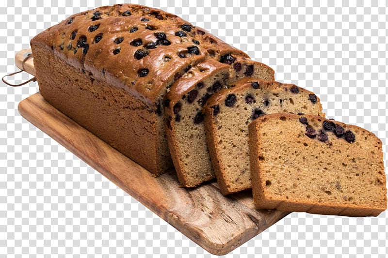 Graham bread Banana bread Pumpkin bread Rye bread Pumpernickel, Blueberry Muffin transparent background PNG clipart