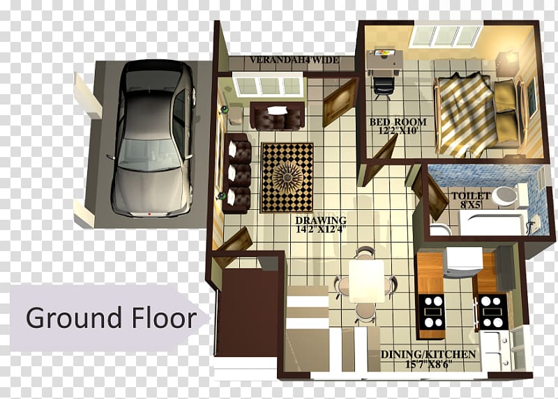 Floor plan House Agrani Infra, ground floor transparent background PNG clipart