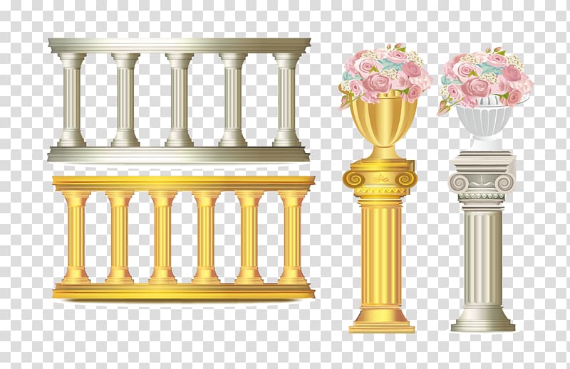 purple flowers illustration, Rome Column Euclidean , column transparent background PNG clipart