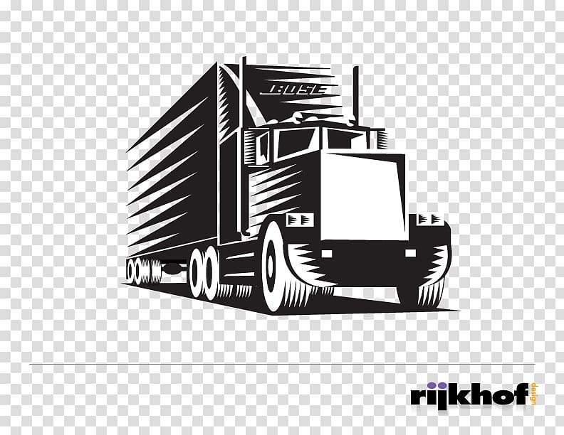 Car Truck driver Logo Semi-trailer truck, car transparent background PNG clipart