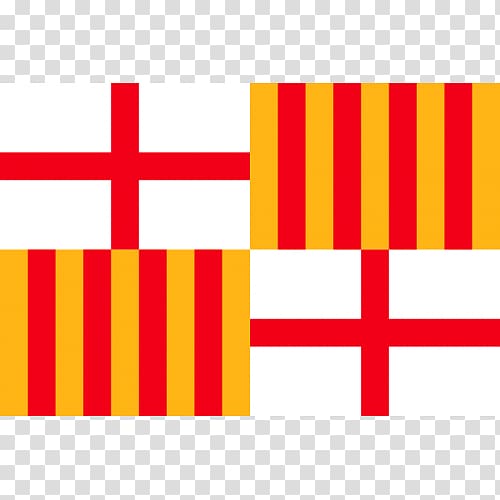Province of Barcelona Flag of Barcelona Senyera, Flag transparent background PNG clipart