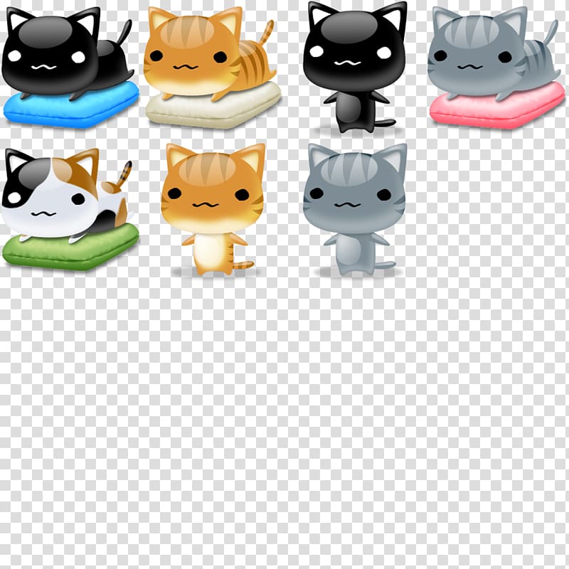Cat Nyanko. Computer Icons, 3d black and white kitten transparent background PNG clipart