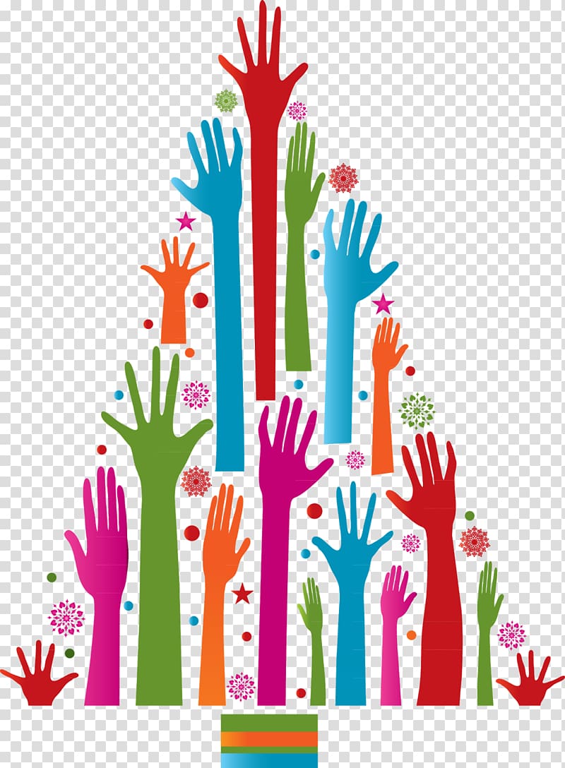Volunteering Christmas Charitable organization Community Charity, lend a helping hand transparent background PNG clipart