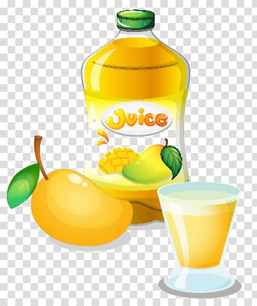Juice Mango , Cartoon soda and lemon transparent background PNG clipart