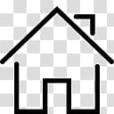 Thin Line Home Icon transparent background PNG clipart