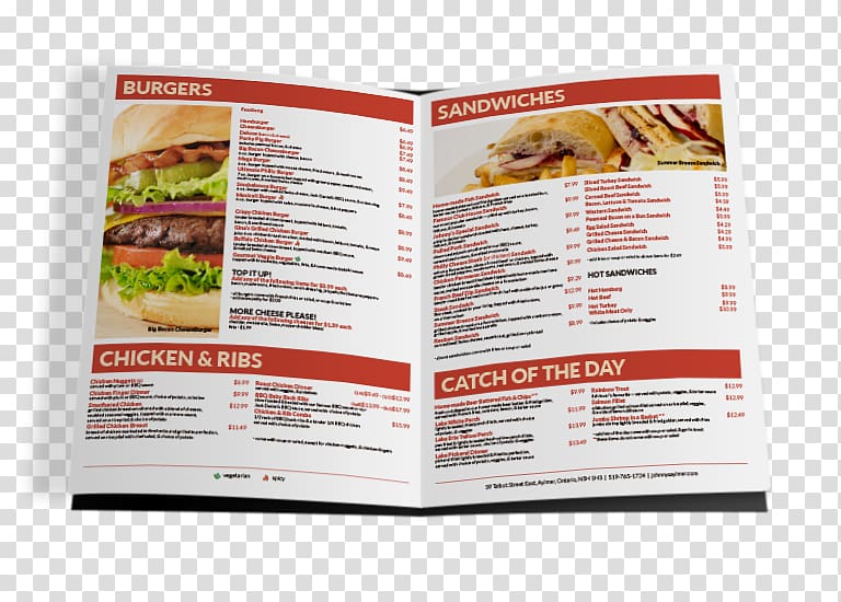 Recipe Brochure, menu restaurant transparent background PNG clipart