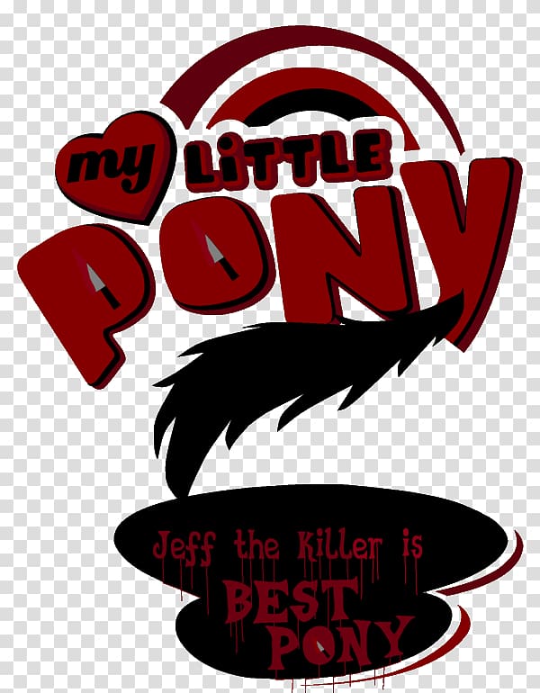 Pony Pinkie Pie Logo Twilight Sparkle Rainbow Dash, Jeff The Killer transparent background PNG clipart