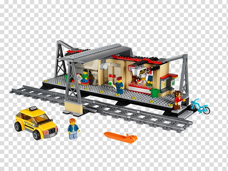 LEGO 60050 City Train Station Rail transport Lego City, train transparent background PNG clipart