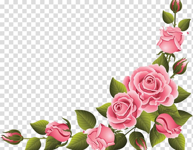 Corner Flower transparent background PNG cliparts free download