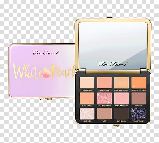 Too Faced White Chocolate Chip Eye Shadow Palette Too Faced Sweet Peach Too Faced Chocolate Gold Eye Shadow Palette, peach transparent background PNG clipart