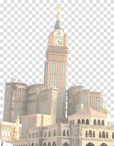 Abraj Al Bait Great Mosque of Mecca Kaaba Makkah Royal Clock Tower Hotel Medina, hotel transparent background PNG clipart