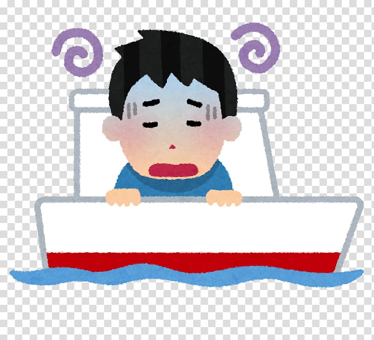 Motion sickness Watercraft Vomiting Ship Travel, transparent background PNG clipart