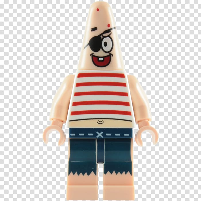Patrick Star SpongeBob SquarePants: Revenge of the Flying Dutchman Lego minifigure, white fence transparent background PNG clipart