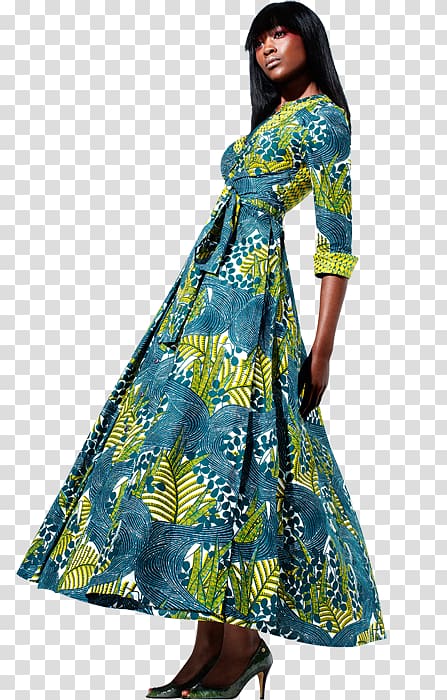 Wrap dress Clothing Fashion Skirt, african fabric transparent background PNG clipart