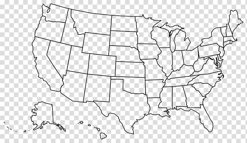 United States Blank map U.S. state , USA transparent background PNG clipart