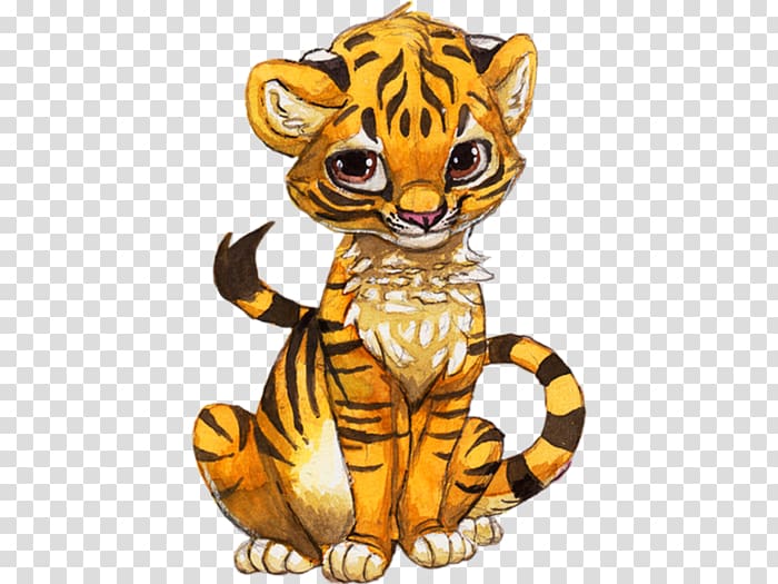 Golden tiger Cat Tiger Cubs Felidae, Cat transparent background PNG clipart