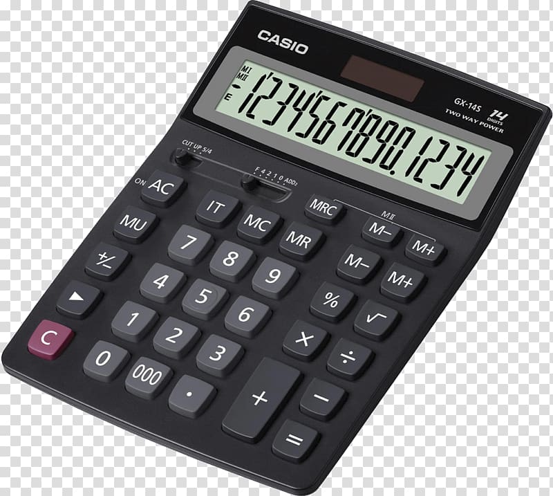 Amazon.com Scientific calculator Casio DJ-120D, calculator transparent background PNG clipart