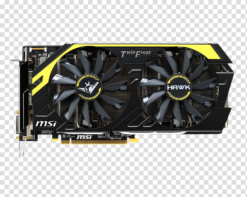 Graphics Cards & Video Adapters PCI Express Radeon Graphics processing unit GDDR5 SDRAM, global hawk transparent background PNG clipart