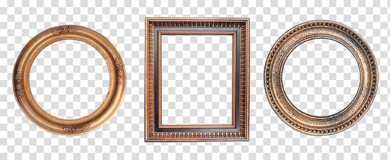 Frames Art Gold, round frame transparent background PNG clipart
