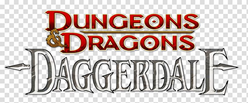 Logo Dungeons & Dragons: Daggerdale Brand Font Design, scary darkness dragon transparent background PNG clipart