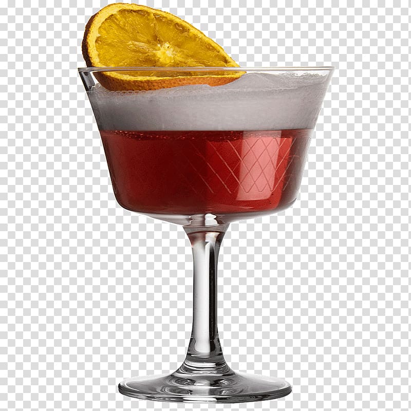 Cocktail garnish Fizz Wine cocktail Negroni, crystal glassware transparent background PNG clipart