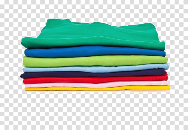 T-shirt Polo shirt Clothing, folded shirts transparent background PNG  clipart