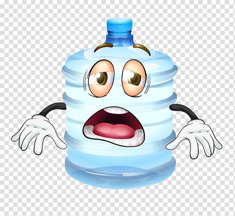 Water Cartoon , Bucket of water material transparent background PNG clipart