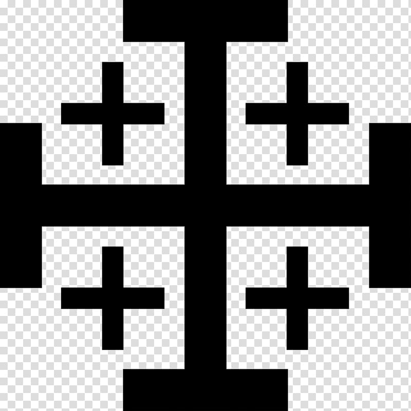 Calvary Kingdom of Jerusalem T-shirt Jerusalem cross , T-shirt transparent background PNG clipart