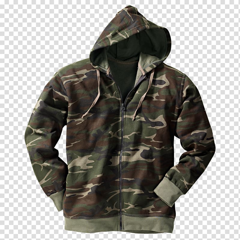 Hoodie Jacket Outerwear Camouflage, CAMOUFLAGE transparent background PNG clipart