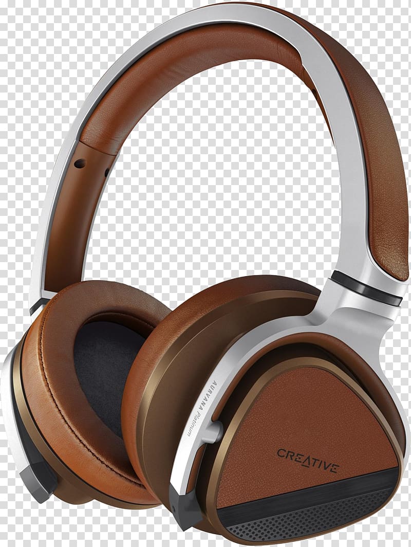 Headphones Audio Creative Aurvana Gold Écouteur Wireless, platinum creative transparent background PNG clipart