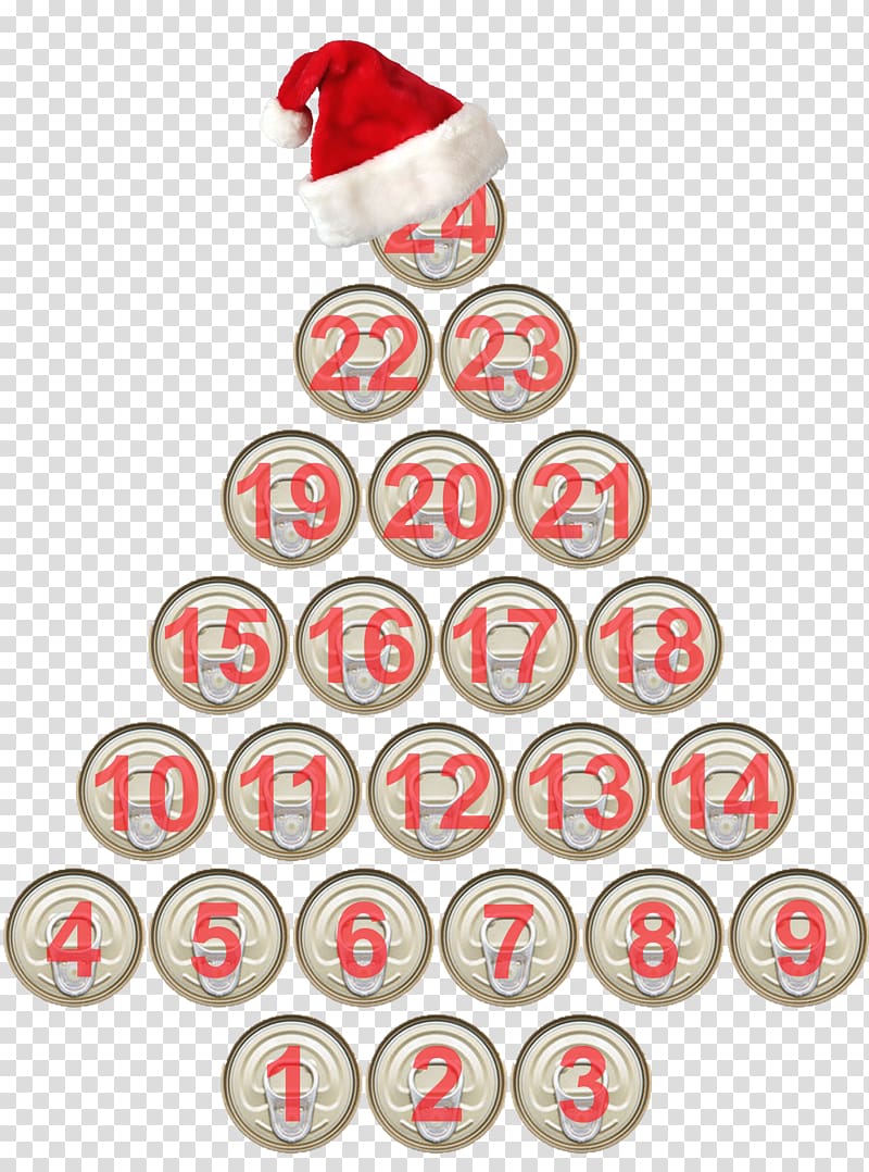 Christmas decoration Advent Calendars Christmas ornament, christmas posters transparent background PNG clipart