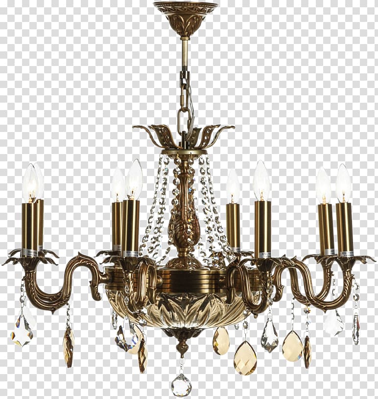 Chandelier Lighting Ceiling Lamp Brass, chandelier pattern transparent background PNG clipart