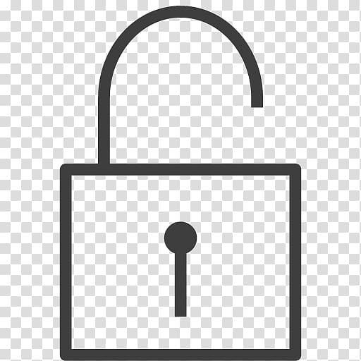 area lock symbol hardware accessory, Unlocked transparent background PNG clipart