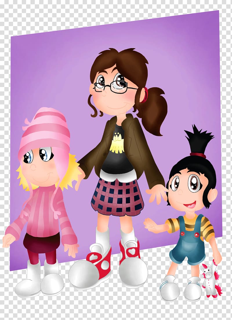 Agnes Margo Edith Drawing, despicable me transparent background PNG clipart