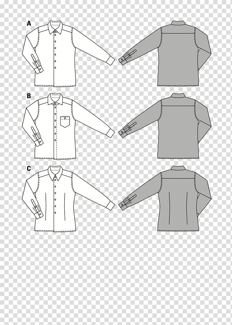 Clothing Shirt Collar Bathrobe Pattern, sewing needle transparent background PNG clipart