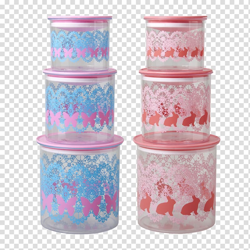 Rice Food Plastic Jar Melamine, pink box transparent background PNG clipart