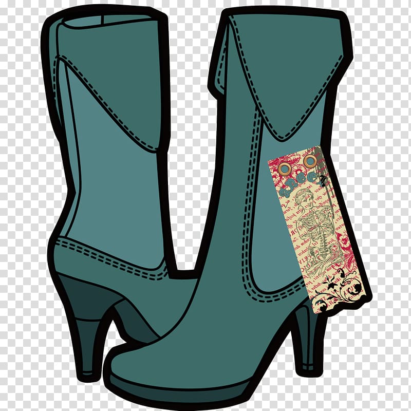 Boot Shoe High-heeled footwear, Exquisite female boots transparent background PNG clipart