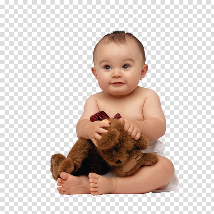 baby holding brown bear plush toy, Child care Infant Child protection Child abuse, child transparent background PNG clipart