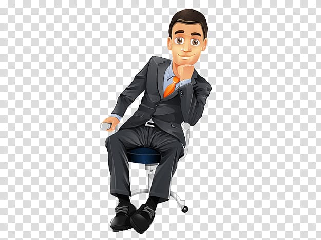graphics Businessperson Cartoon Character, business person transparent background PNG clipart