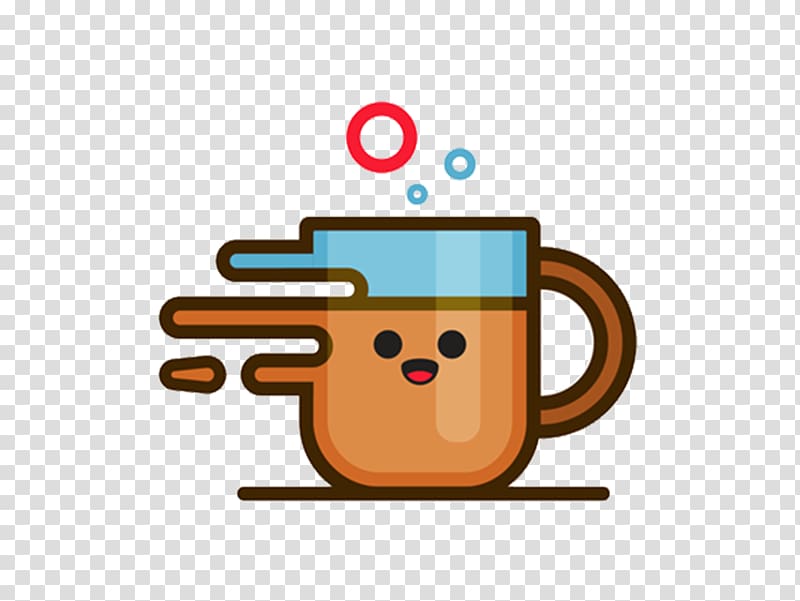 Illustration, Cute coffee cup illustration material transparent background PNG clipart