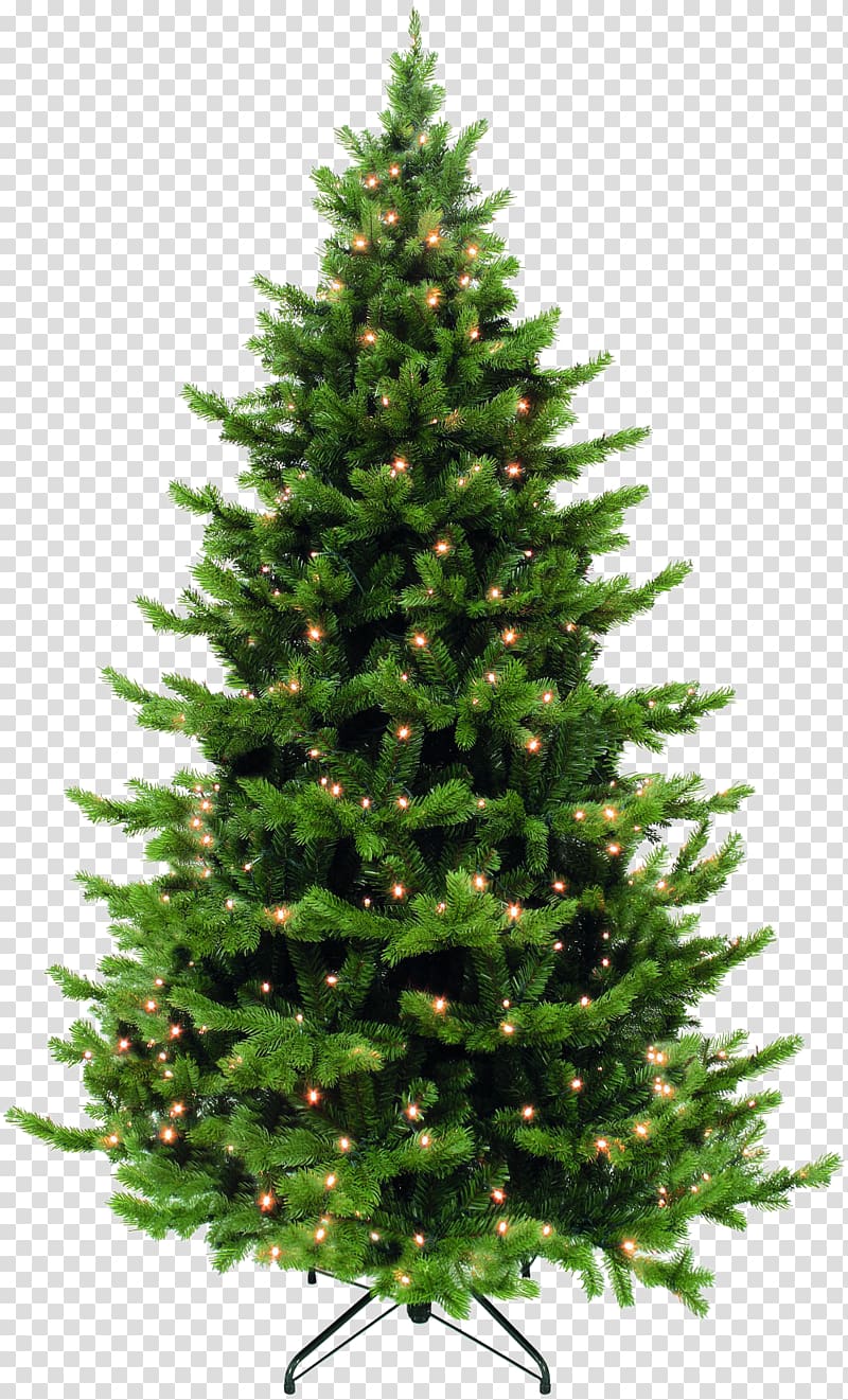 New Year tree Artificial Christmas tree Garland Spruce, fir-tree transparent background PNG clipart