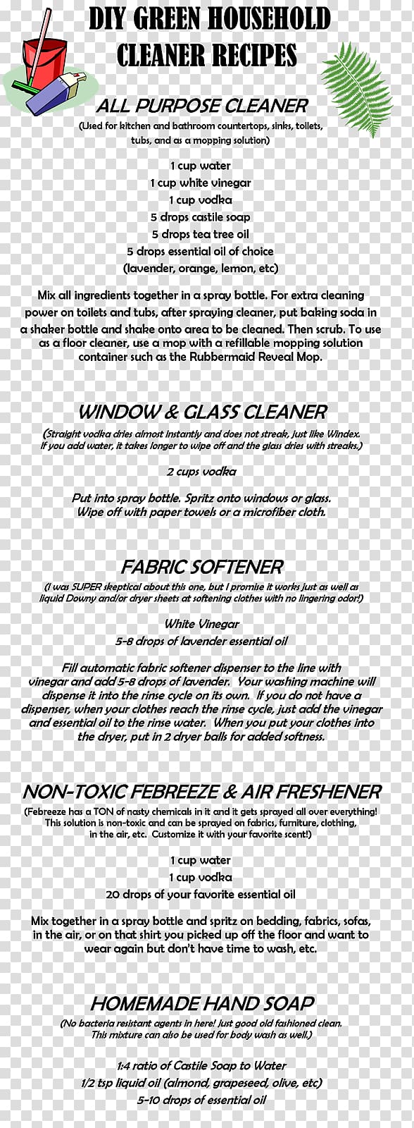Maid service Document Line Cleaner Flyer, Green Fairy Tales transparent background PNG clipart