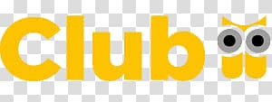 yellow club text, Club Logo transparent background PNG clipart