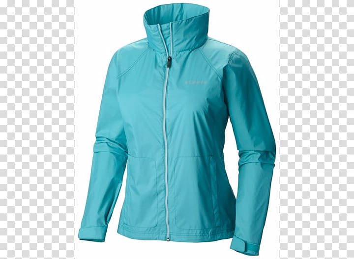 Hoodie Columbia Sportswear Raincoat The North Face, zipper transparent background PNG clipart