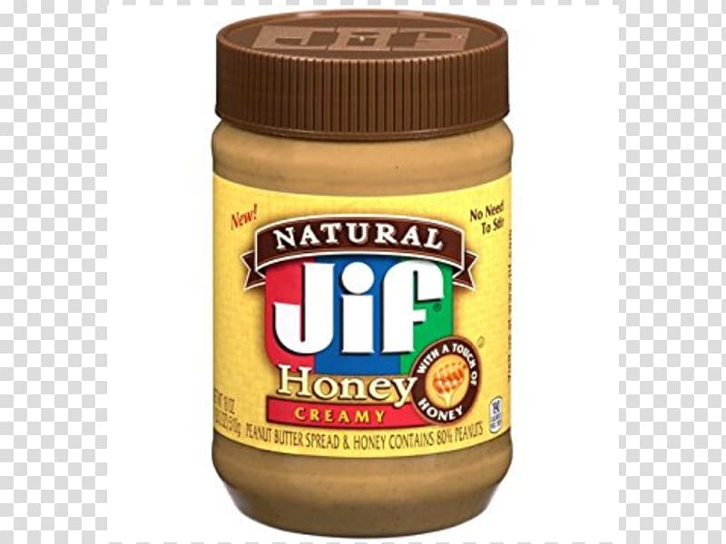 Cream Peanut butter and jelly sandwich Jif Spread, honey transparent background PNG clipart