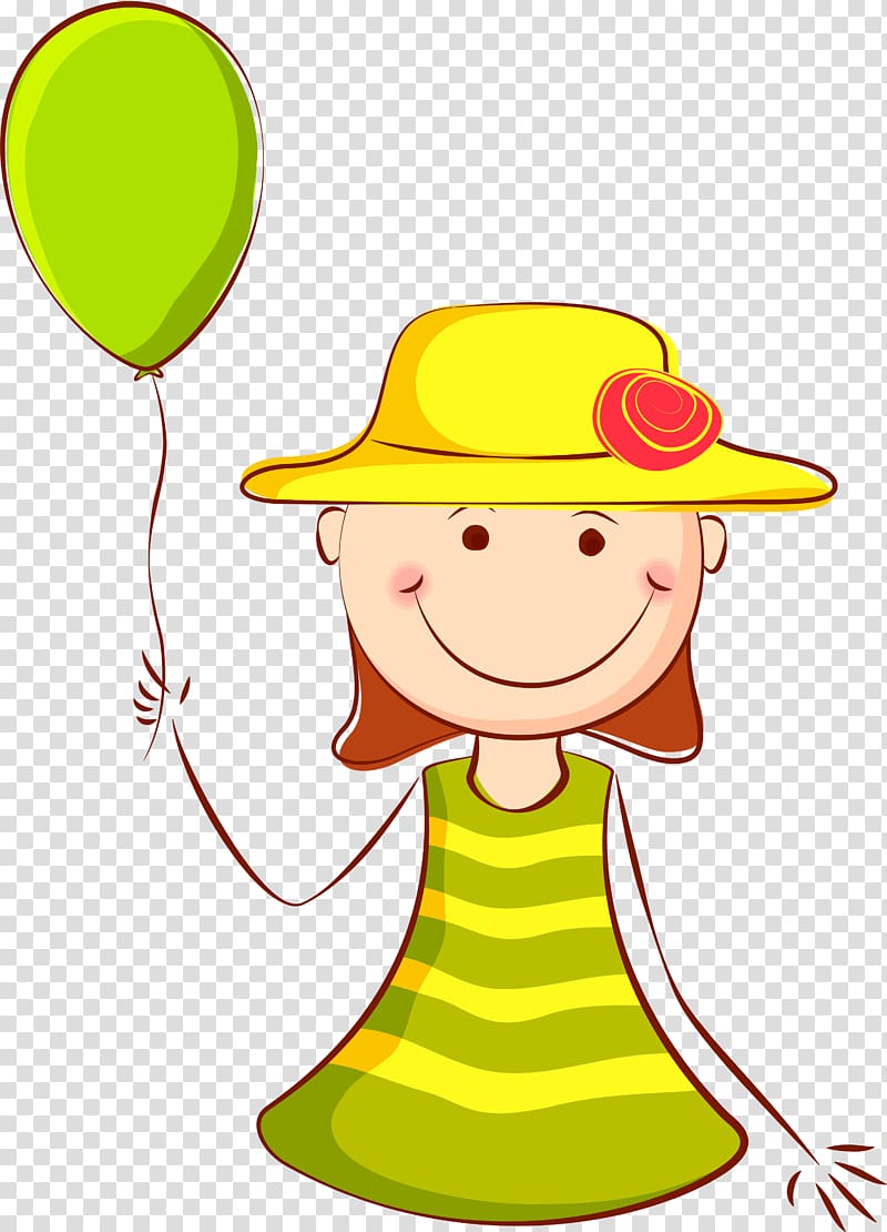 Balloon Girl Green, Green balloon girl transparent background PNG clipart