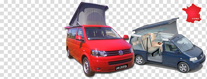 Compact van Car Minivan Campervans, Volkswagen Westfalia Camper transparent background PNG clipart